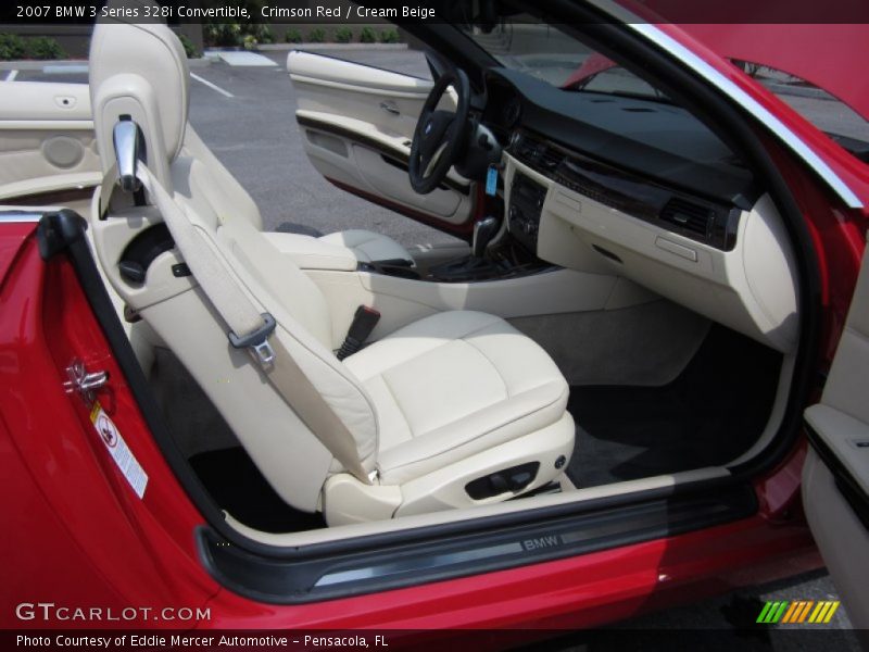 Crimson Red / Cream Beige 2007 BMW 3 Series 328i Convertible