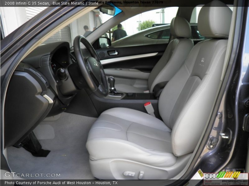 Blue Slate Metallic / Stone 2008 Infiniti G 35 Sedan