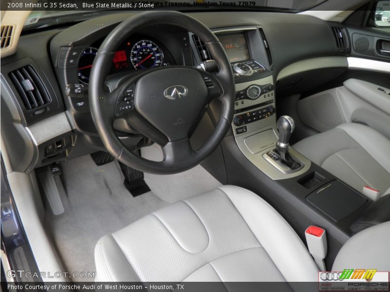 Blue Slate Metallic / Stone 2008 Infiniti G 35 Sedan