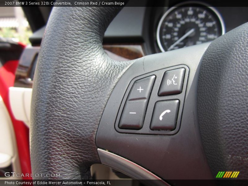 Crimson Red / Cream Beige 2007 BMW 3 Series 328i Convertible
