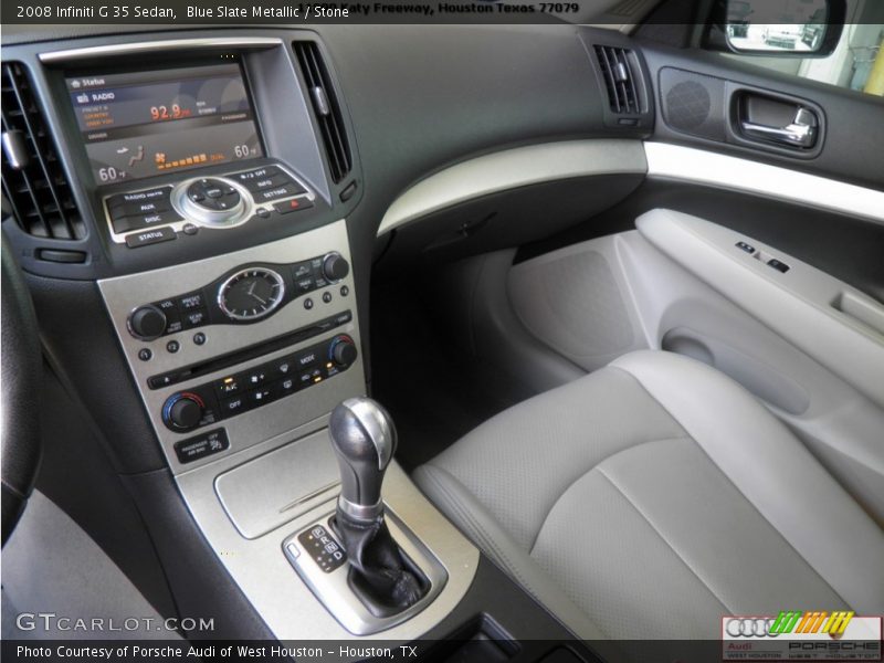 Blue Slate Metallic / Stone 2008 Infiniti G 35 Sedan