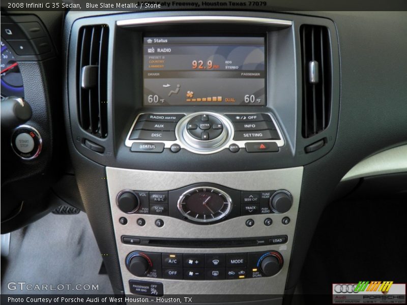 Blue Slate Metallic / Stone 2008 Infiniti G 35 Sedan