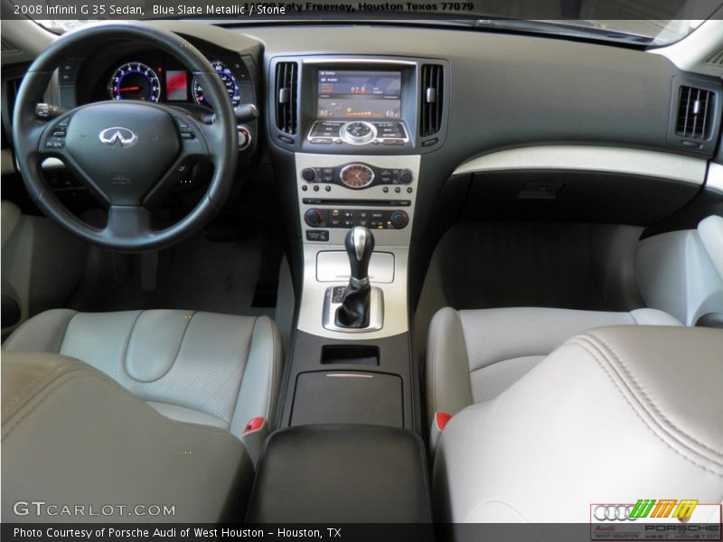 Blue Slate Metallic / Stone 2008 Infiniti G 35 Sedan