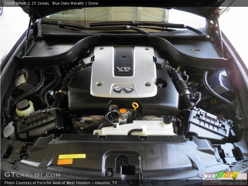 Blue Slate Metallic / Stone 2008 Infiniti G 35 Sedan