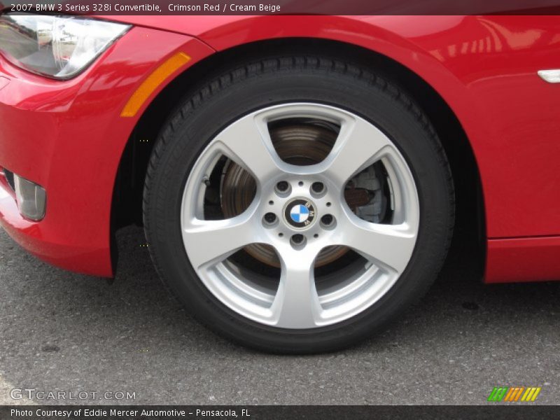 Crimson Red / Cream Beige 2007 BMW 3 Series 328i Convertible