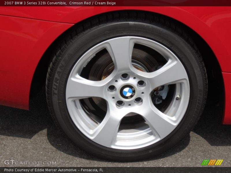 Crimson Red / Cream Beige 2007 BMW 3 Series 328i Convertible
