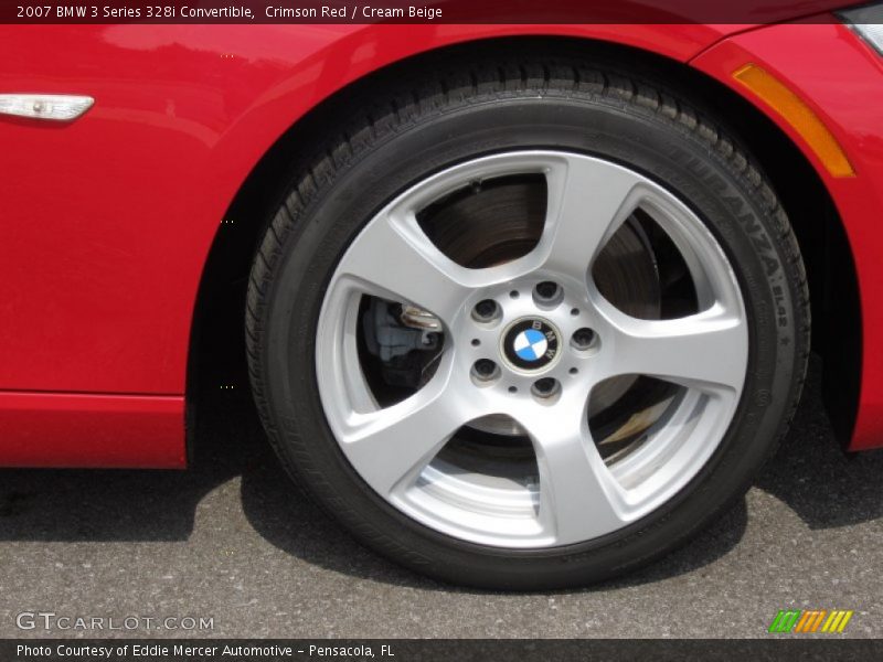 Crimson Red / Cream Beige 2007 BMW 3 Series 328i Convertible