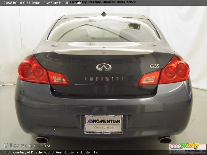 Blue Slate Metallic / Stone 2008 Infiniti G 35 Sedan