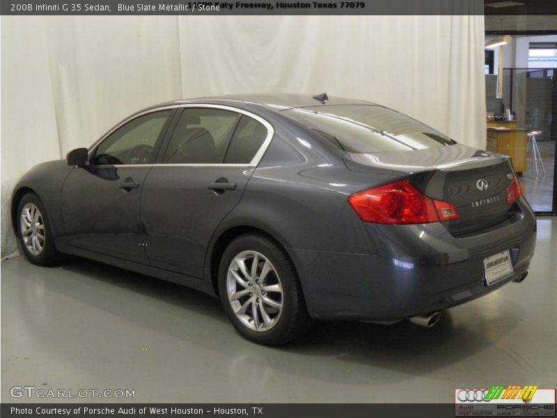 Blue Slate Metallic / Stone 2008 Infiniti G 35 Sedan