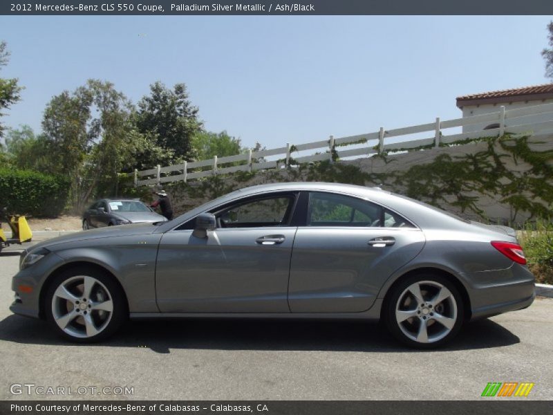 Palladium Silver Metallic / Ash/Black 2012 Mercedes-Benz CLS 550 Coupe