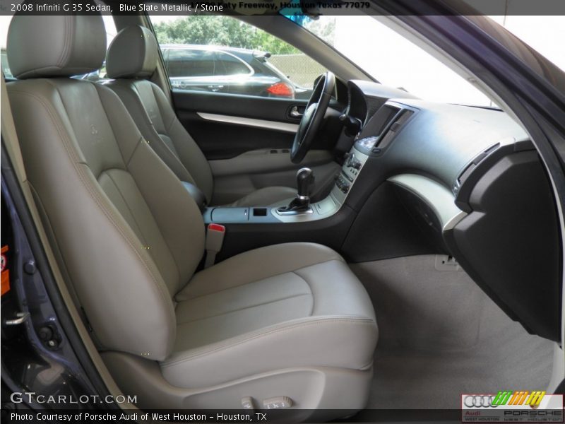 Blue Slate Metallic / Stone 2008 Infiniti G 35 Sedan
