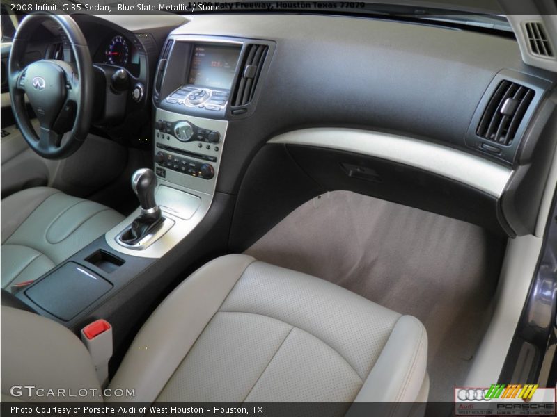Blue Slate Metallic / Stone 2008 Infiniti G 35 Sedan