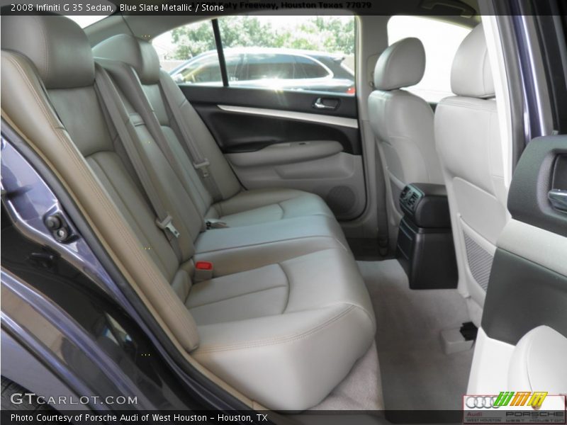 Blue Slate Metallic / Stone 2008 Infiniti G 35 Sedan