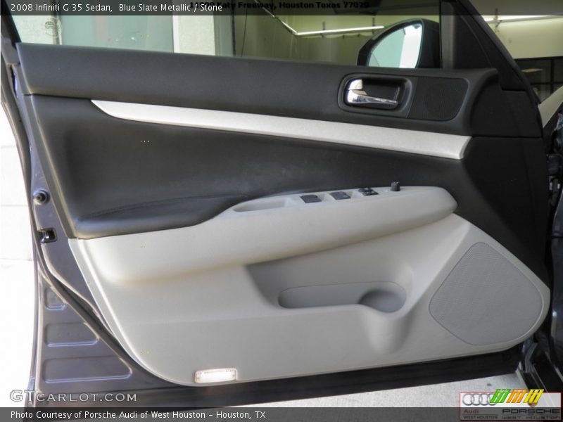 Blue Slate Metallic / Stone 2008 Infiniti G 35 Sedan