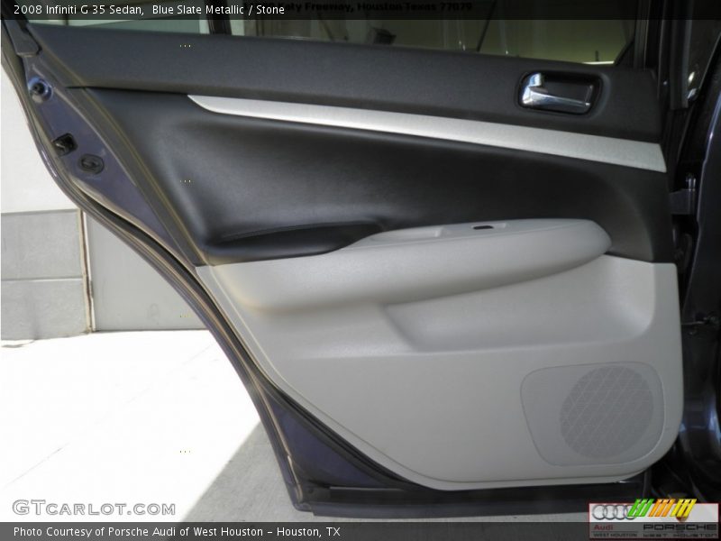 Blue Slate Metallic / Stone 2008 Infiniti G 35 Sedan