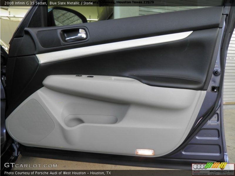 Blue Slate Metallic / Stone 2008 Infiniti G 35 Sedan