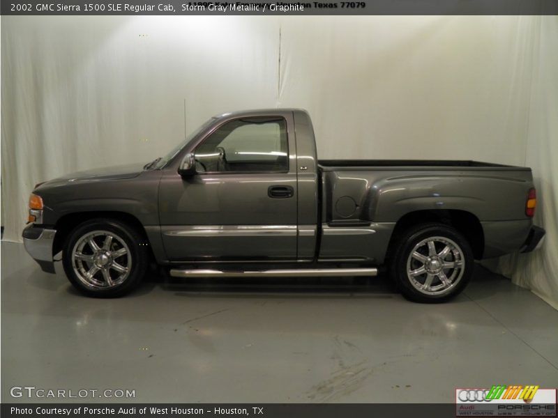 Storm Gray Metallic / Graphite 2002 GMC Sierra 1500 SLE Regular Cab