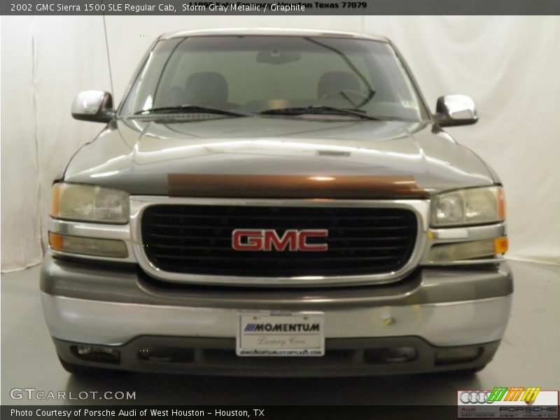 Storm Gray Metallic / Graphite 2002 GMC Sierra 1500 SLE Regular Cab