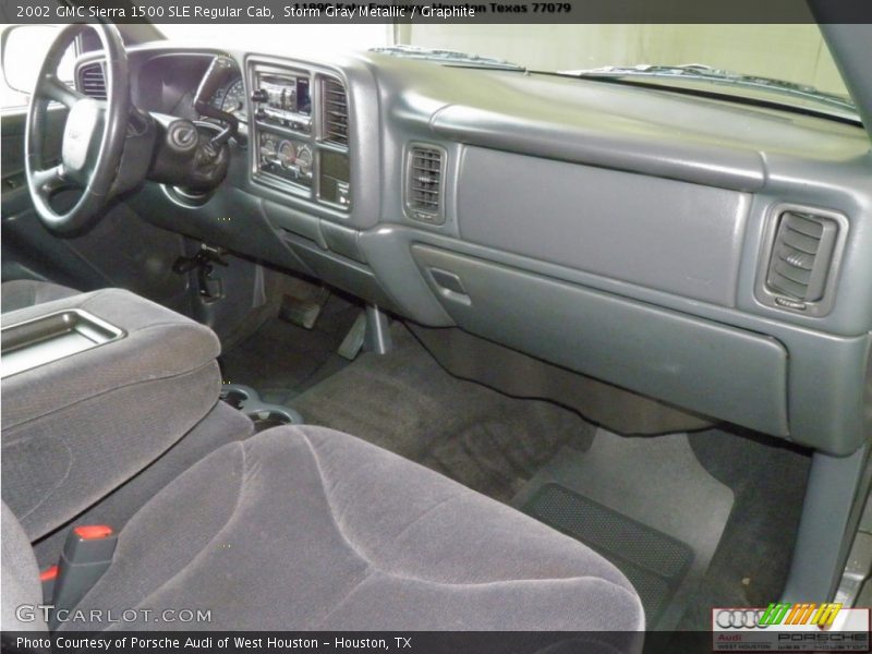 Storm Gray Metallic / Graphite 2002 GMC Sierra 1500 SLE Regular Cab