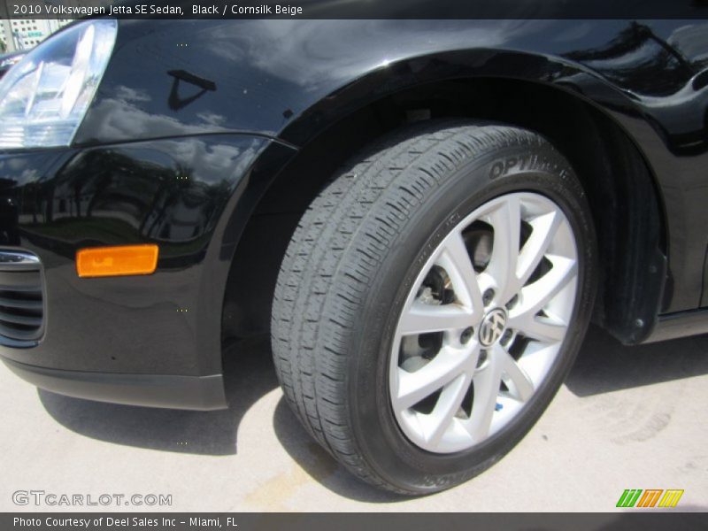 Black / Cornsilk Beige 2010 Volkswagen Jetta SE Sedan