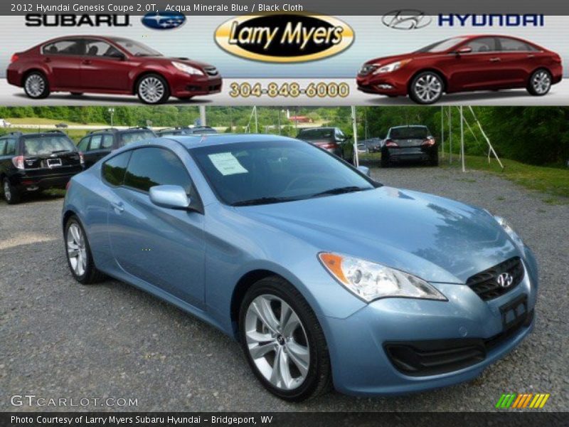 Acqua Minerale Blue / Black Cloth 2012 Hyundai Genesis Coupe 2.0T