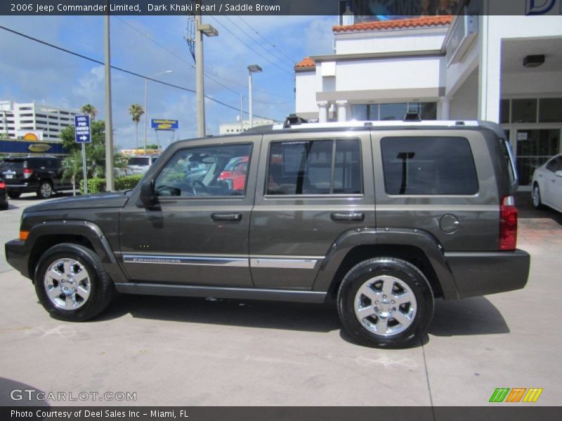 Dark Khaki Pearl / Saddle Brown 2006 Jeep Commander Limited