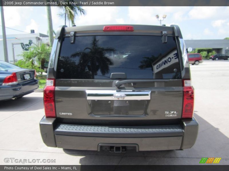 Dark Khaki Pearl / Saddle Brown 2006 Jeep Commander Limited