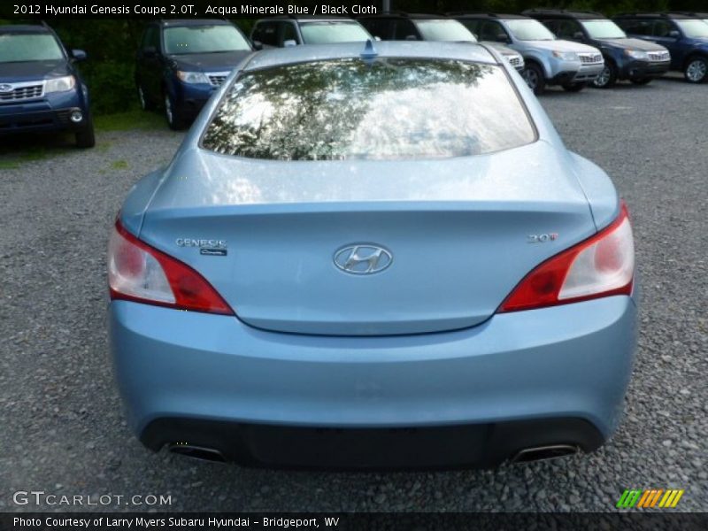 Acqua Minerale Blue / Black Cloth 2012 Hyundai Genesis Coupe 2.0T