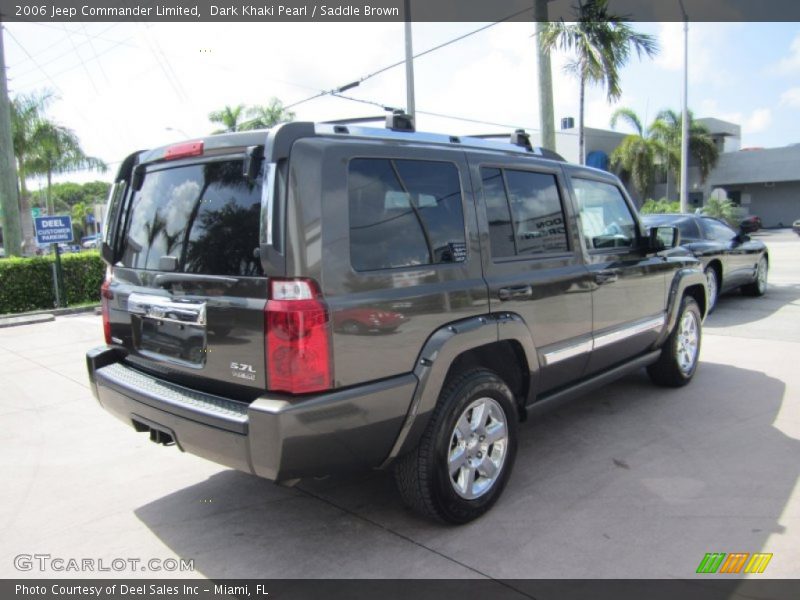 Dark Khaki Pearl / Saddle Brown 2006 Jeep Commander Limited