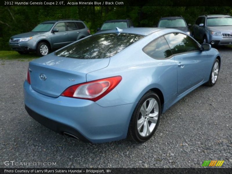 Acqua Minerale Blue / Black Cloth 2012 Hyundai Genesis Coupe 2.0T