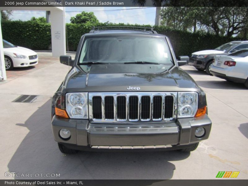 Dark Khaki Pearl / Saddle Brown 2006 Jeep Commander Limited