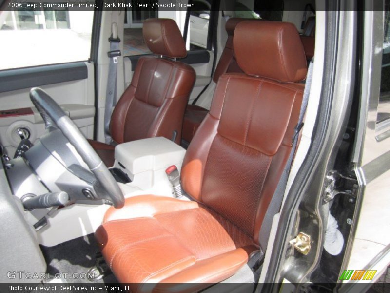 Dark Khaki Pearl / Saddle Brown 2006 Jeep Commander Limited