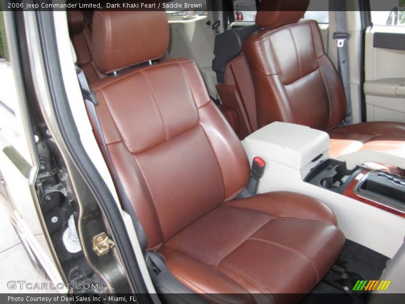 Dark Khaki Pearl / Saddle Brown 2006 Jeep Commander Limited