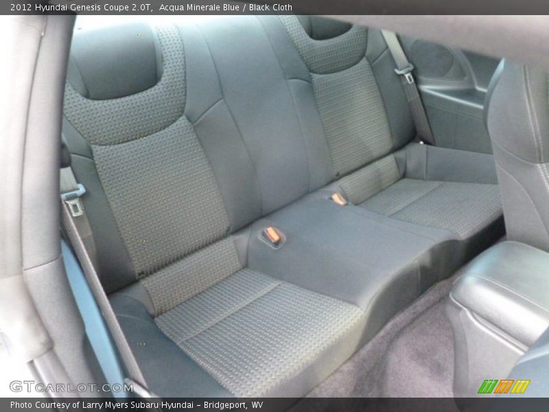 Rear Seat of 2012 Genesis Coupe 2.0T