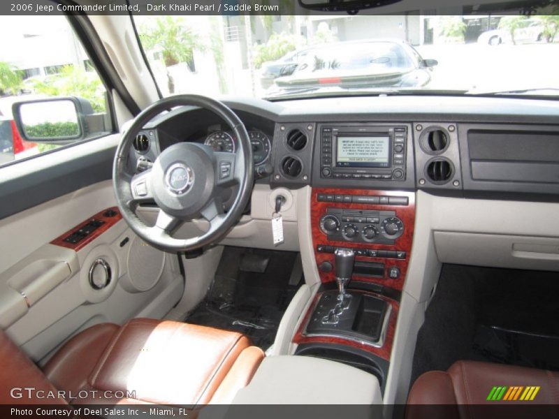 Dark Khaki Pearl / Saddle Brown 2006 Jeep Commander Limited