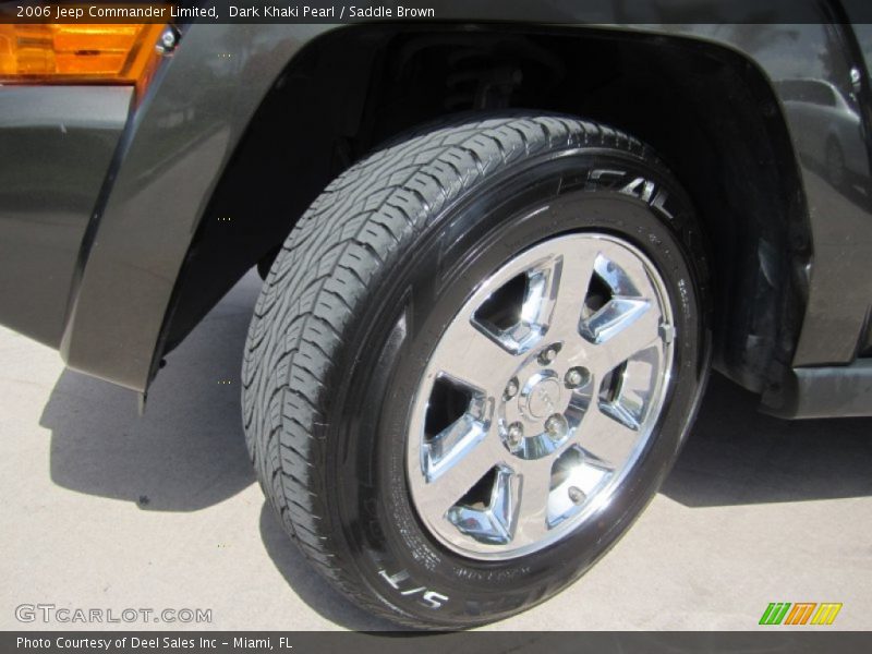 Dark Khaki Pearl / Saddle Brown 2006 Jeep Commander Limited