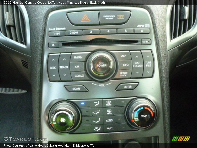 Controls of 2012 Genesis Coupe 2.0T