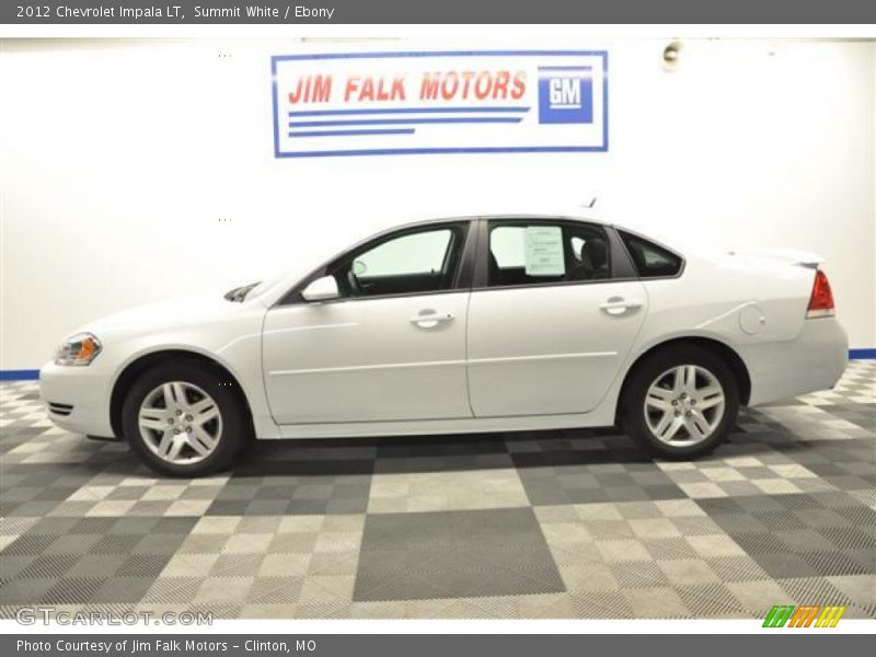 Summit White / Ebony 2012 Chevrolet Impala LT