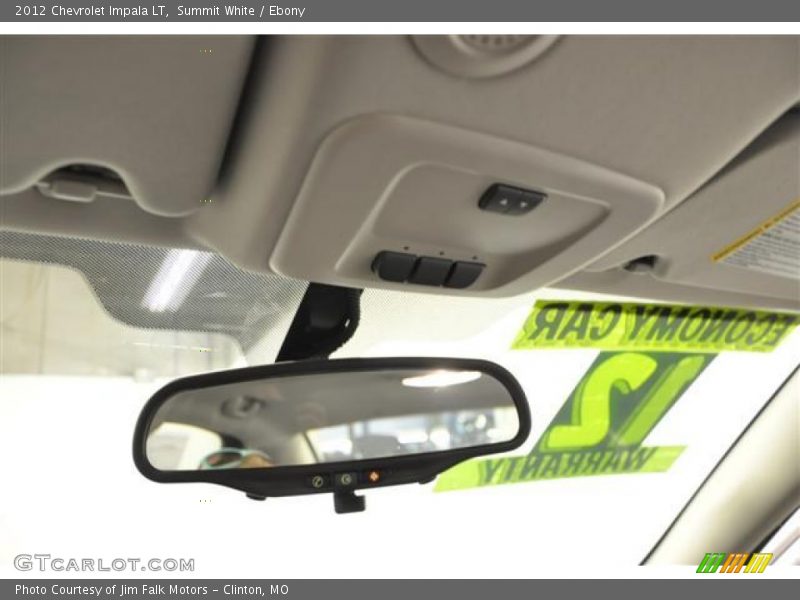 Summit White / Ebony 2012 Chevrolet Impala LT