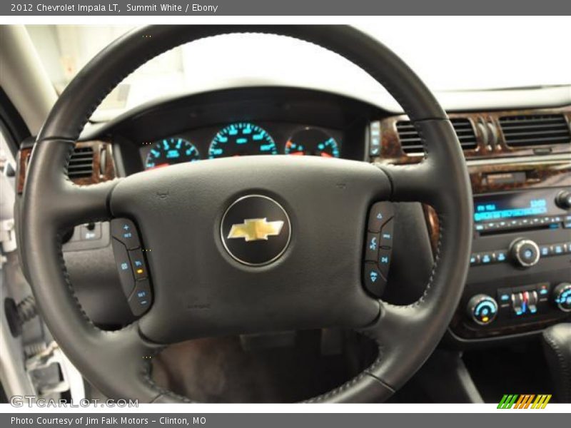Summit White / Ebony 2012 Chevrolet Impala LT