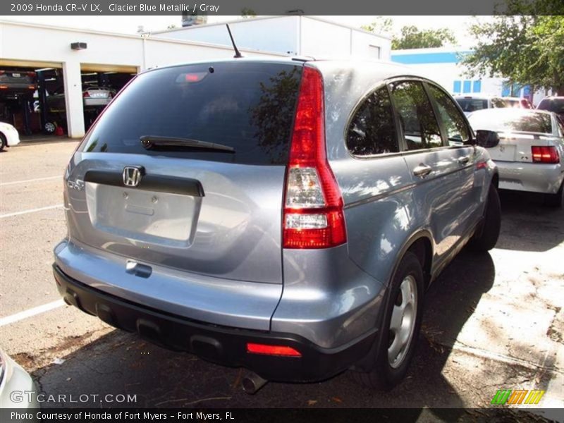 Glacier Blue Metallic / Gray 2009 Honda CR-V LX