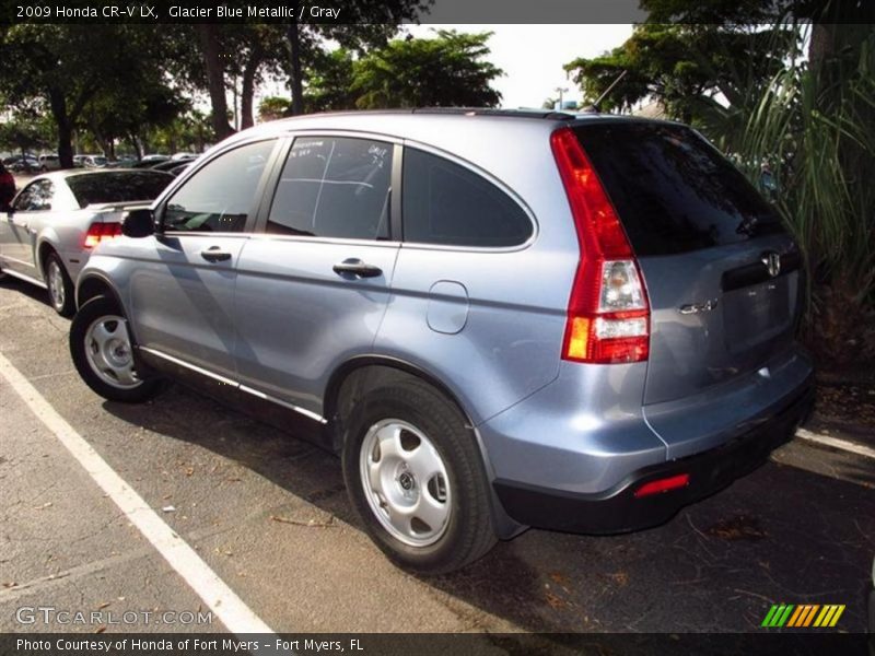 Glacier Blue Metallic / Gray 2009 Honda CR-V LX