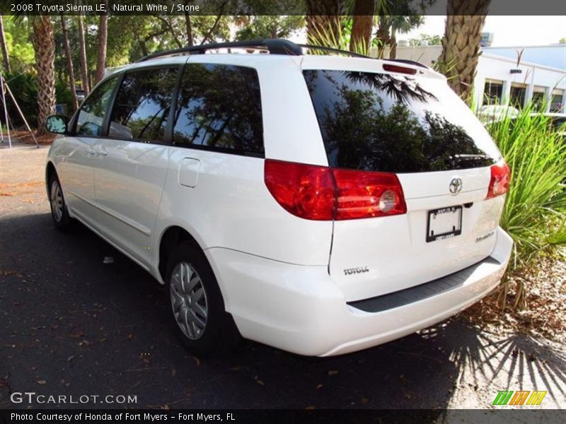 Natural White / Stone 2008 Toyota Sienna LE