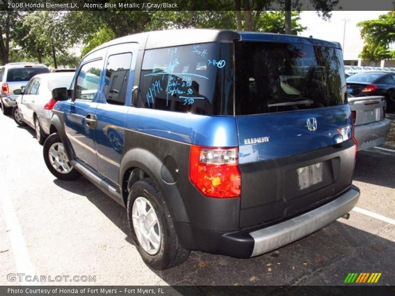 Atomic Blue Metallic / Gray/Black 2008 Honda Element LX