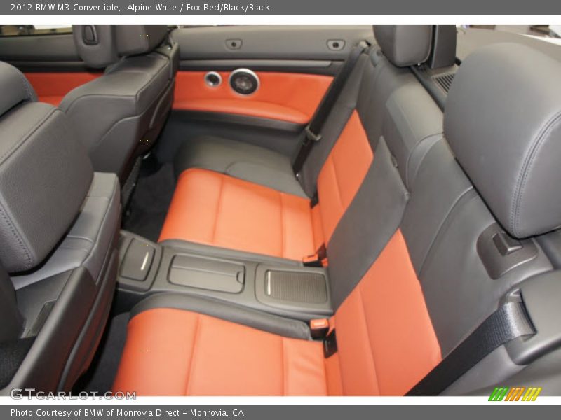 Rear Seat of 2012 M3 Convertible