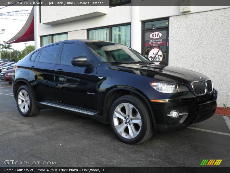 Jet Black / Black Nevada Leather 2009 BMW X6 xDrive35i