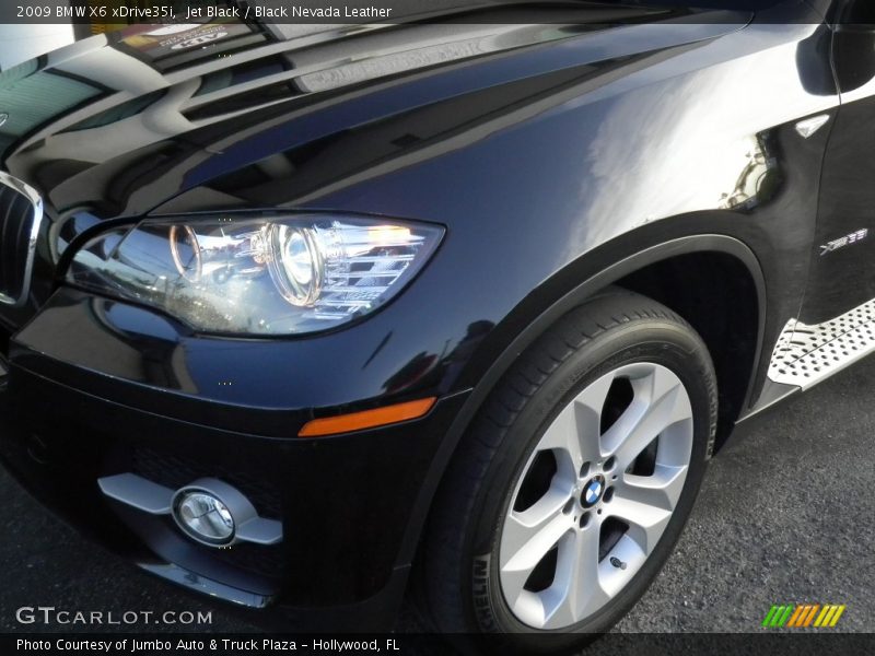 Jet Black / Black Nevada Leather 2009 BMW X6 xDrive35i