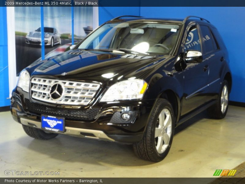 Black / Black 2009 Mercedes-Benz ML 350 4Matic