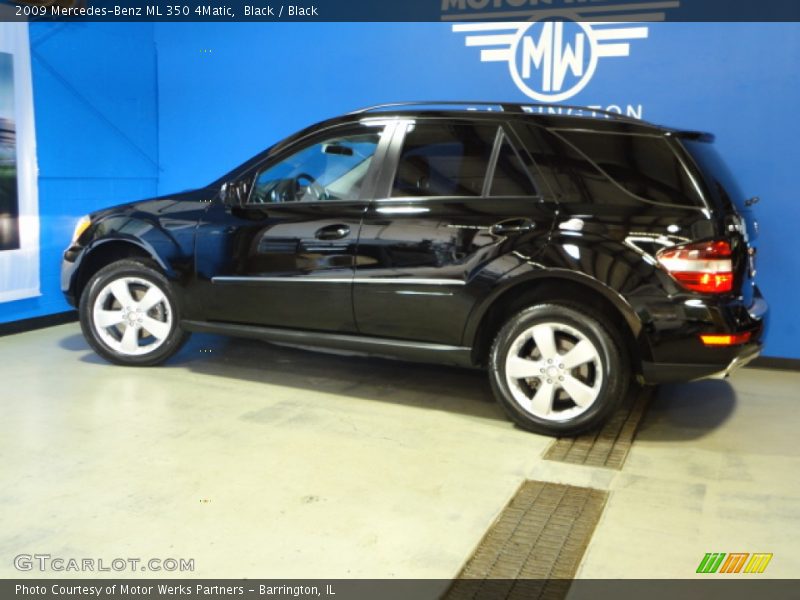 Black / Black 2009 Mercedes-Benz ML 350 4Matic