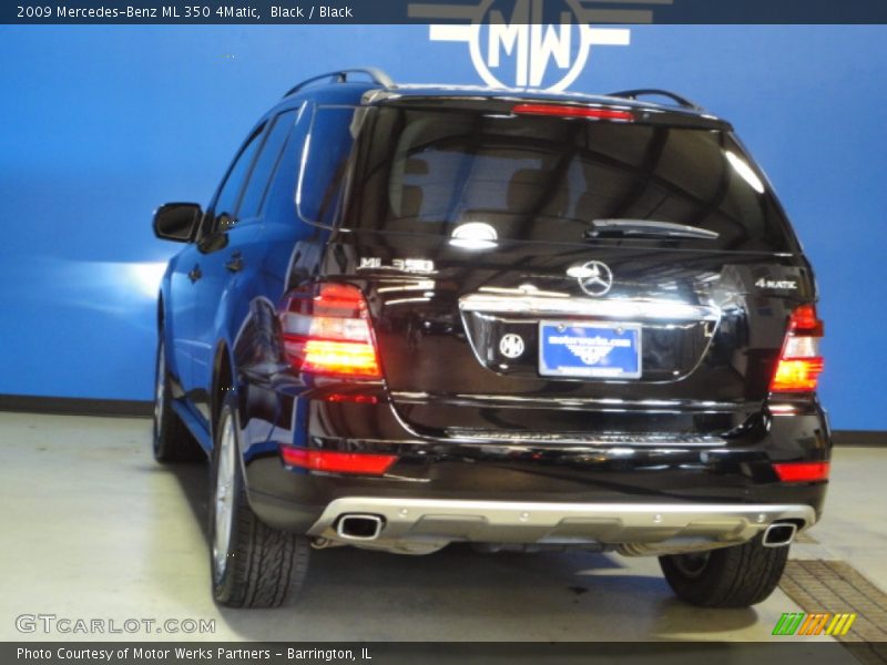 Black / Black 2009 Mercedes-Benz ML 350 4Matic